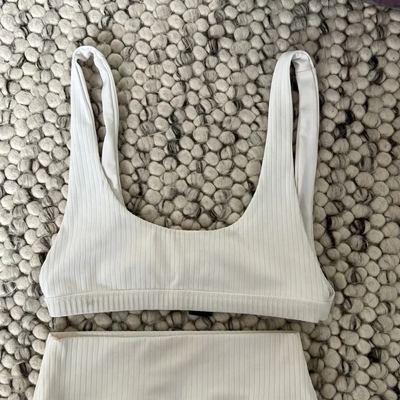 White Rib Beach Riot Swimsuit - Picture 4 of 6
